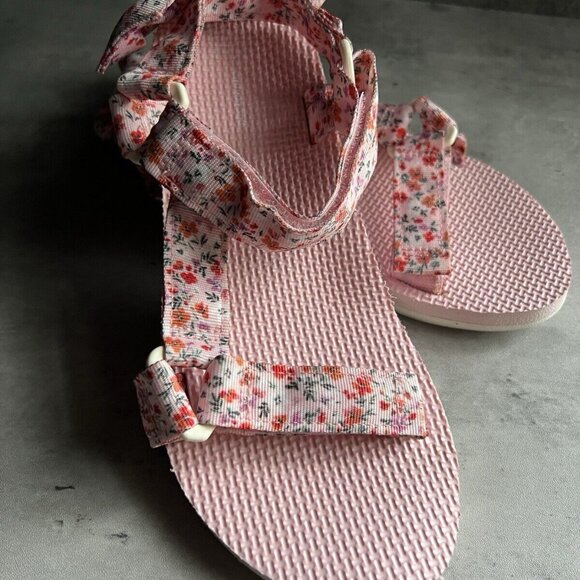 Time And Tru Cushion Sole Women’s Floral Strappy Slip On  Sandals Size 7 - Picture 15 of 15